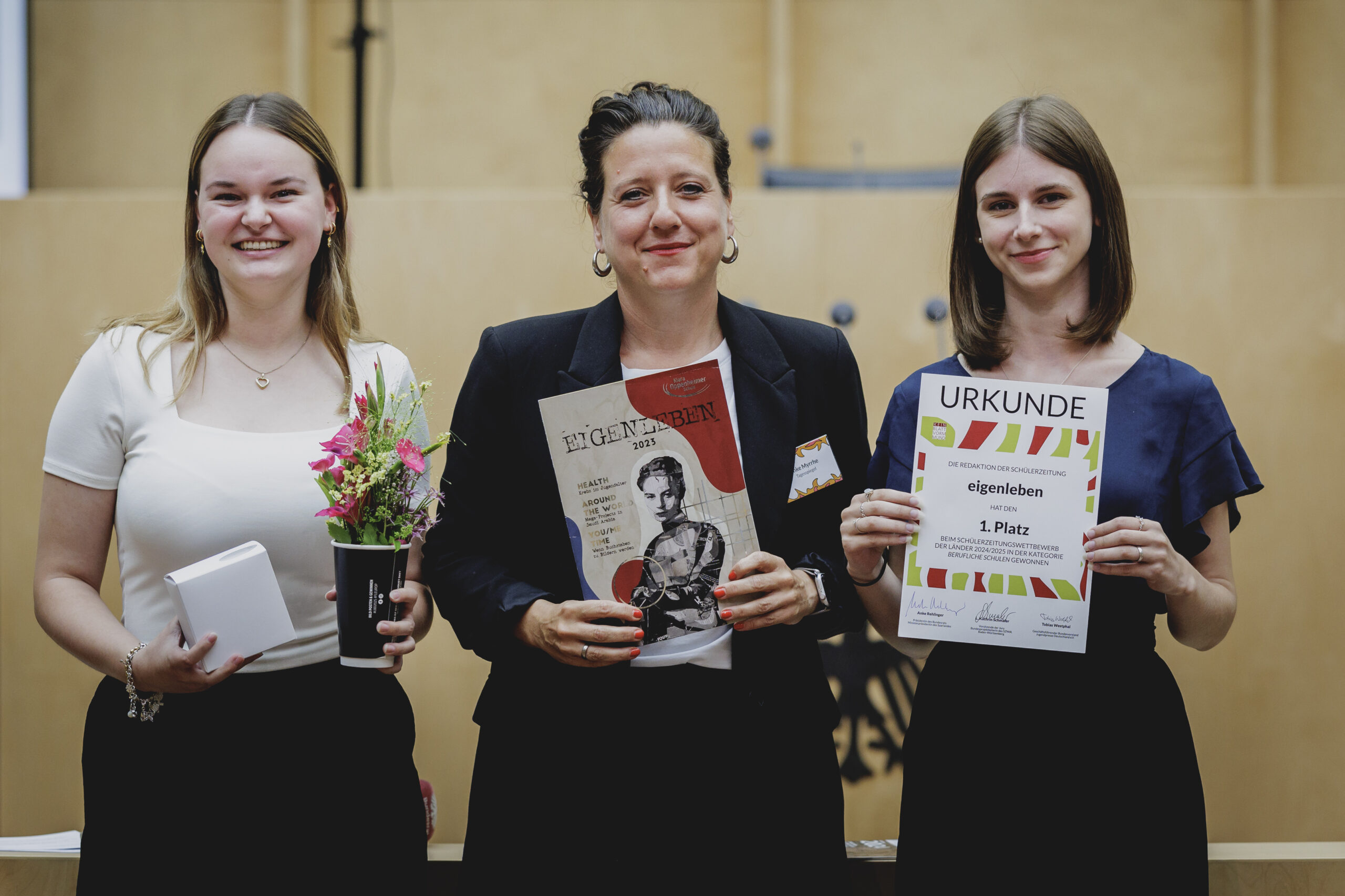 Preisverleihung des Schülerzeitungswettbewerbs im Bundesrat in Berlin, 26.06.2025.